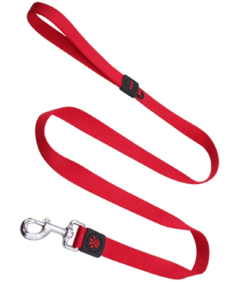 Doco - Nylon Leash, Red, Heavy-Duty 360° Swivel Hook, For Dogs - 120cm