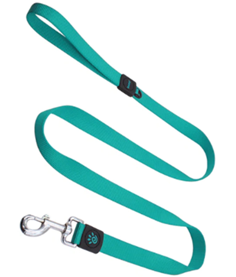 Doco - Nylon Leash, Turquoise, Heavy-Duty 360° Swivel Hook, For Dogs - 120cm