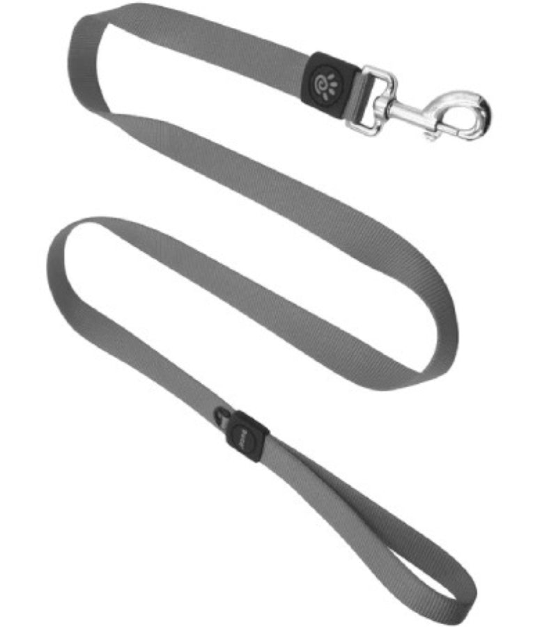 Doco - Nylon Leash, Grey, Heavy-Duty 360° Swivel Hook, For Dogs - 120cm