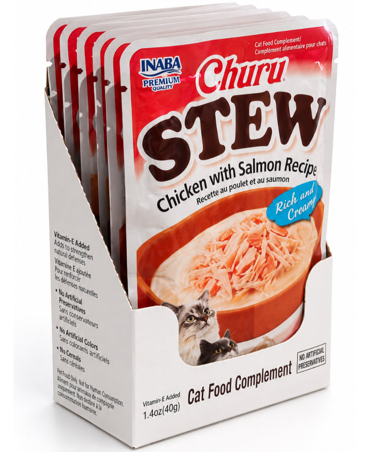 Inaba - Churu Stew Chicken With Salmon Recipe Grain-Free 40g