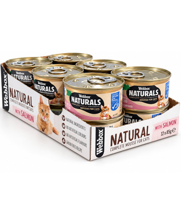 Webbox Naturals Mousse With MSC Salmon Wet Cat Food 85g