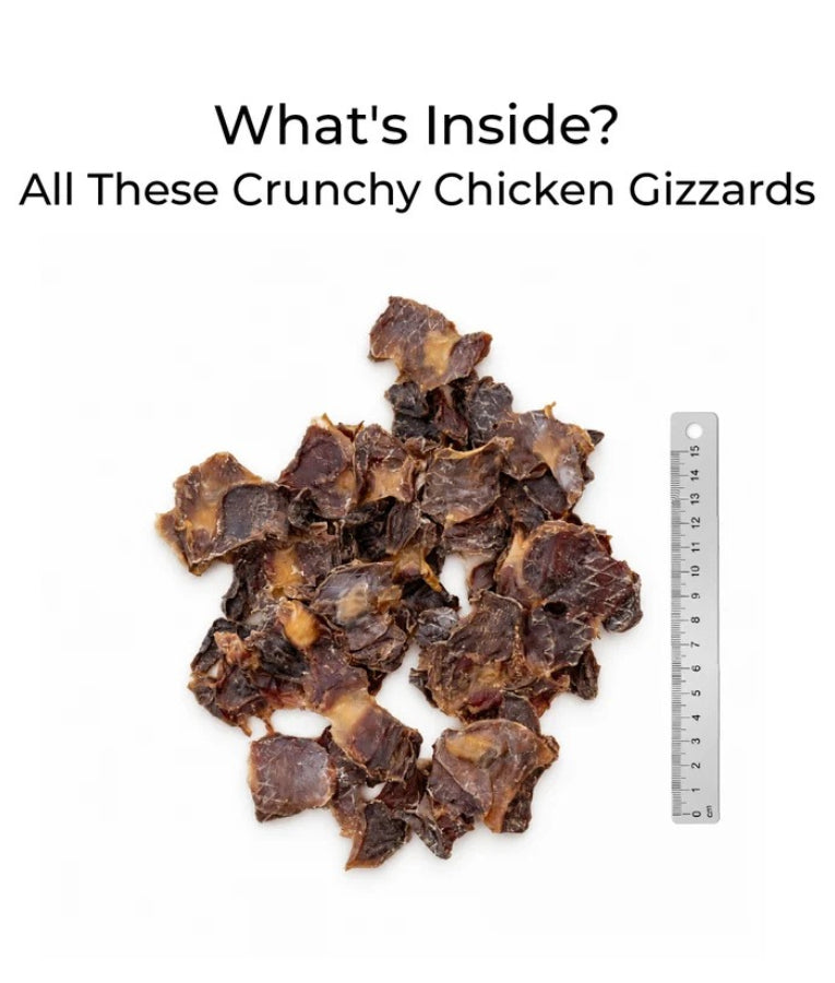 Nuff - Crackers With 100% Chicken Gizzards, Single Ingredient, High-Protein Low-Fat, All Life Stages, For Dogs - 60g