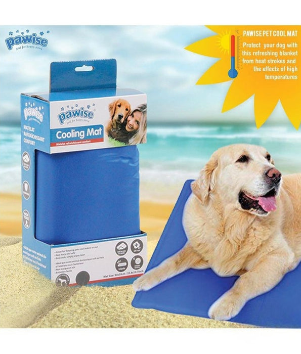 Pawise - Cooling Gel Pet Mat, Self-Cooling, Non-Toxic Gel, Foldable for Dogs & Cats - S, M, L