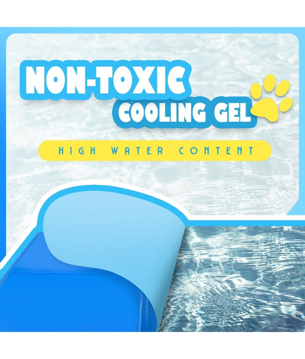 Pawise - Cooling Gel Pet Mat, Self-Cooling, Non-Toxic Gel, Foldable for Dogs & Cats - S, M, L