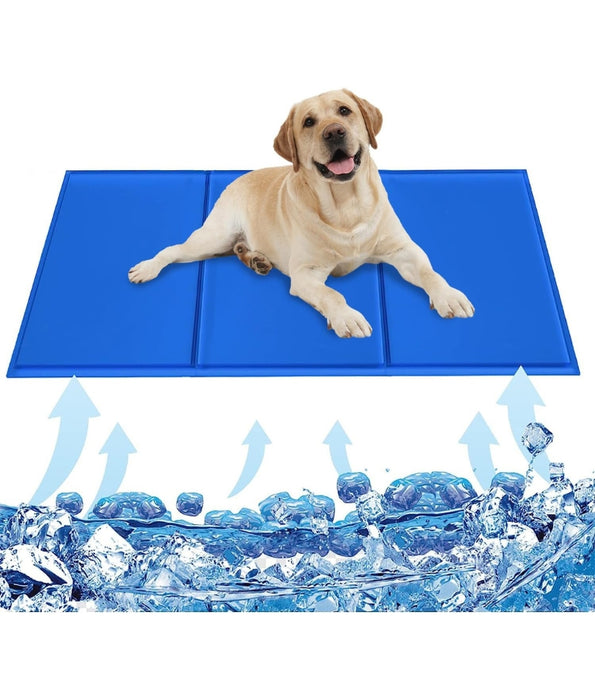 Pawise - Cooling Gel Pet Mat, Self-Cooling, Non-Toxic Gel, Foldable for Dogs & Cats - S, M, L