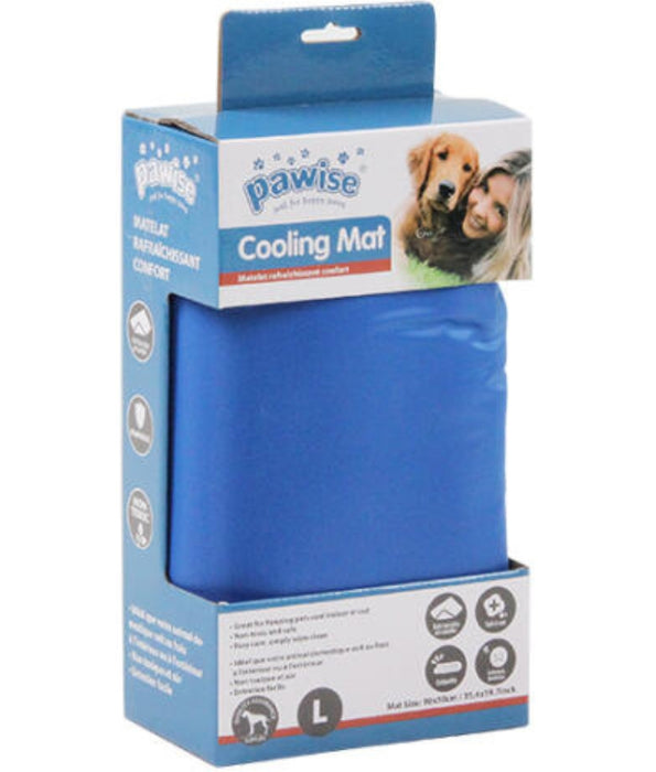 Pawise - Cooling Gel Pet Mat, Self-Cooling, Non-Toxic Gel, Foldable for Dogs & Cats - S, M, L