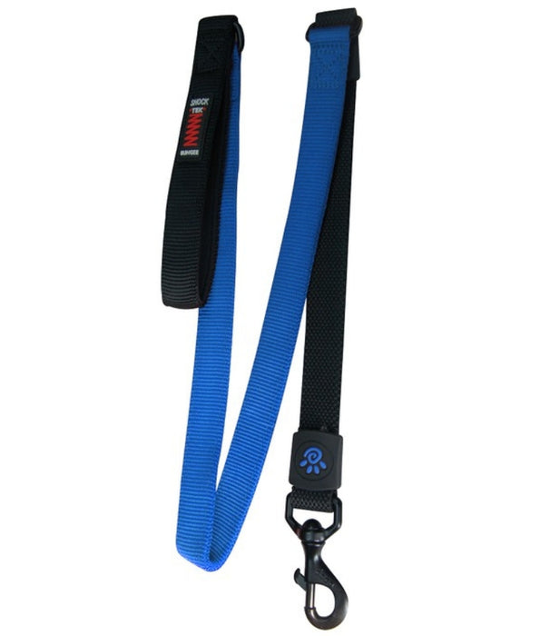 Doco - Bungee Shock Absorbing Nylon Leash, Neoprene Handle, For Dogs - Blue - 120cm (Large)