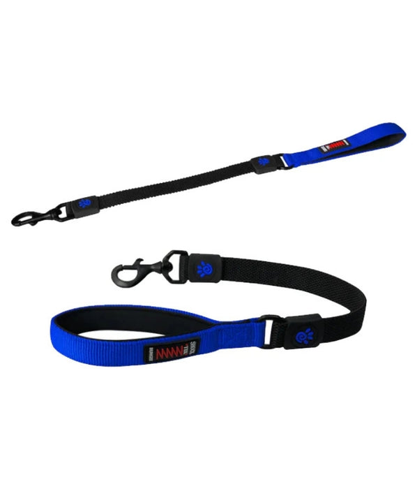 Doco - Bungee Shock Absorbing Nylon Leash, Neoprene Handle, For Dogs - Blue - 120cm (Large)