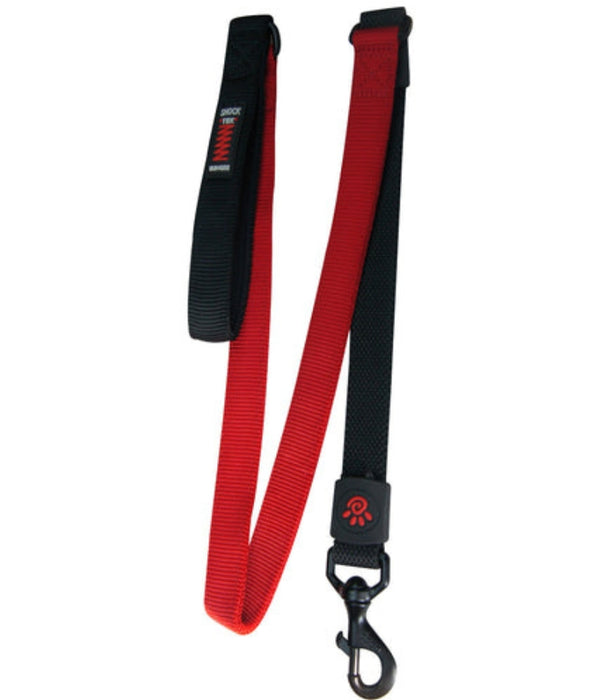 Doco - Bungee Shock Absorbing Nylon Leash, Neoprene Handle, For Dogs - Red - 120cm (Large)