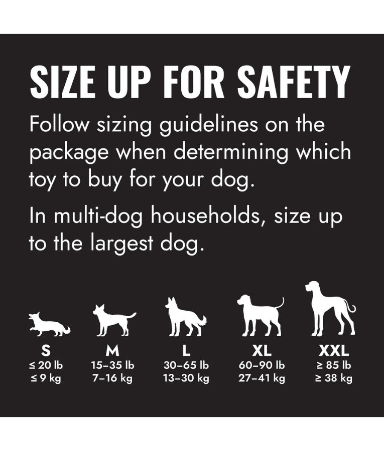 Kong - Extreme Dog Toy, Ultra-Durable Black Natural Rubber, For Dogs - S-XXL (7.6-15.2cm)