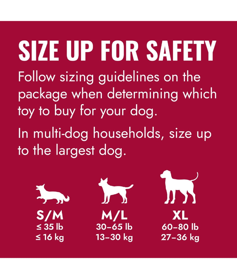 Kong - Ring, Durable Natural Red Rubber, For Dogs - S-M-L-XL