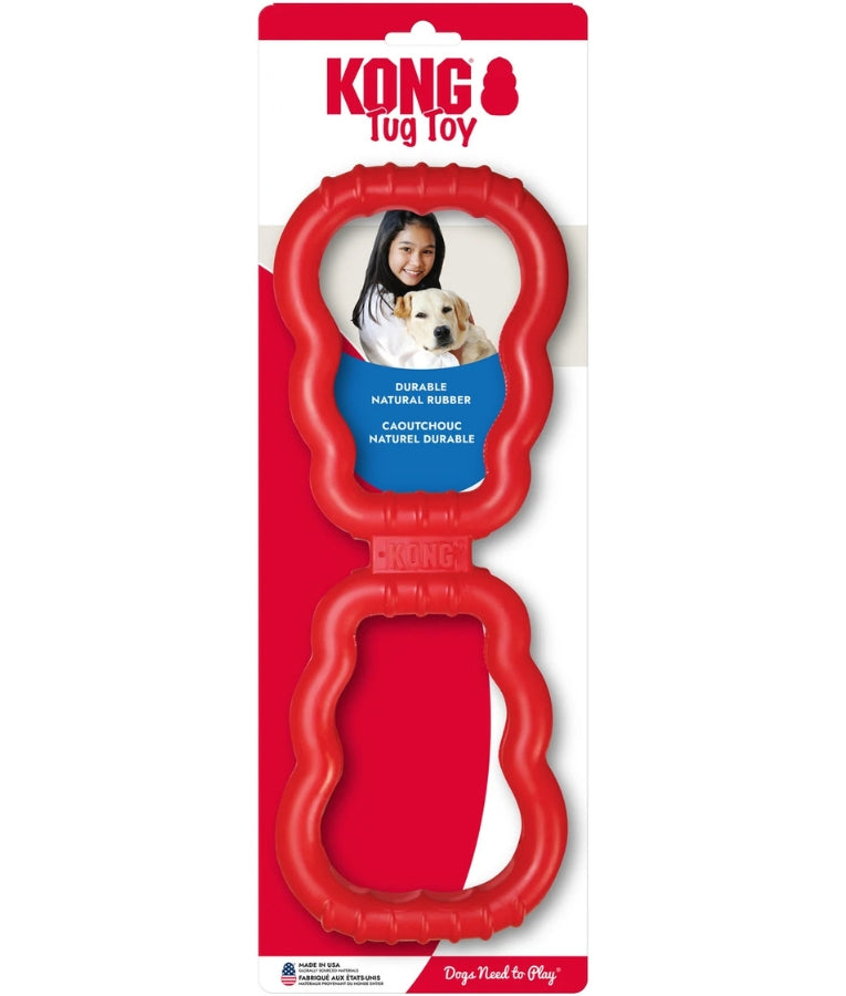 Kong - Tug Toy, Natural Rubber, For Dogs - 32.3x12cm