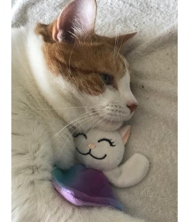 Kong - Crackles Caticorn, Catnip-Filled Plush With Crackle Sound, For Cats - 17x14x3cm