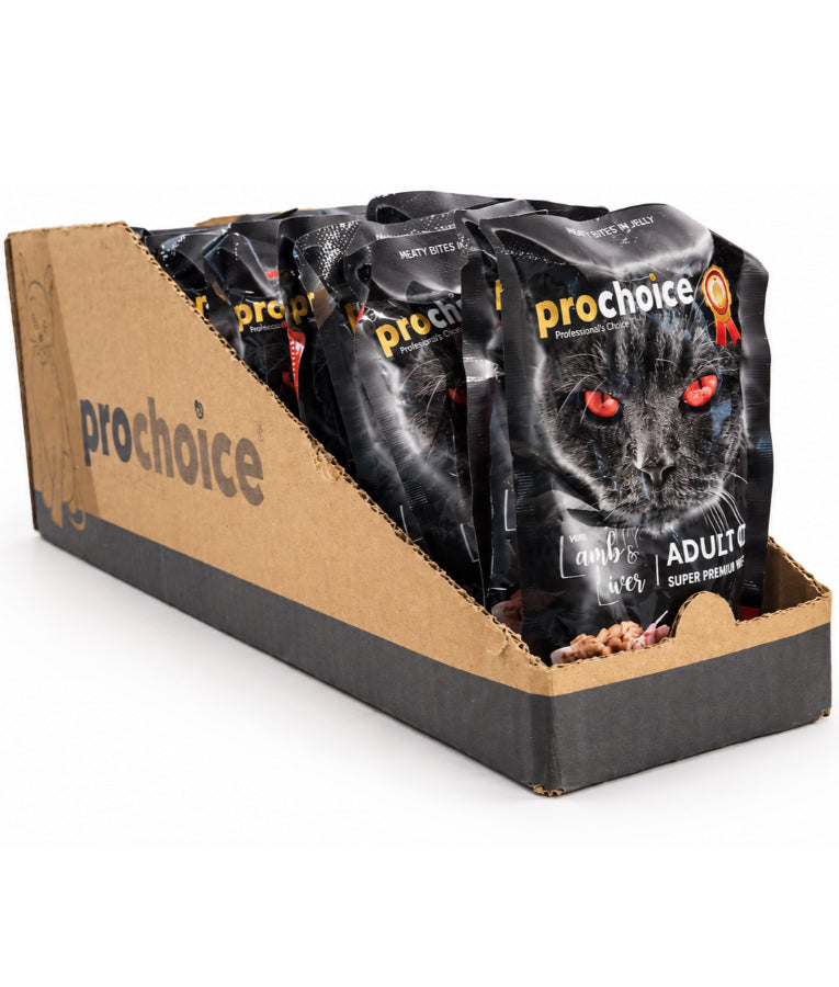 Prochoice - Adult Cat Bites With Lamb & Liver In Jelly 85g