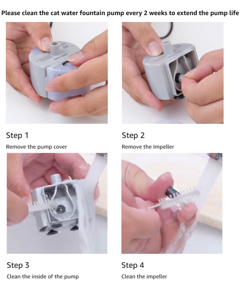 SMA-800 Water Pump - Submersible USB, DIY Replacement for Pet Water Fountains - DC 5V/1A, 160L/H