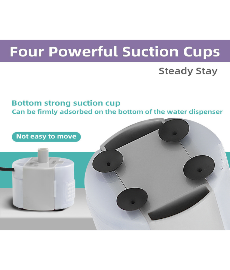 SMA-800 Water Pump - Submersible USB, DIY Replacement for Pet Water Fountains - DC 5V/1A, 160L/H