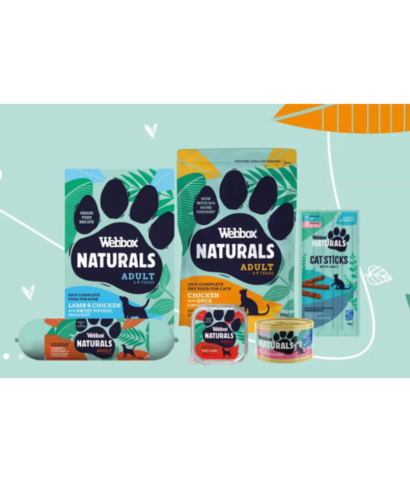 Webbox Naturals Dry Adult Cat with Chicken and Duck Dry Food 700g-2kg