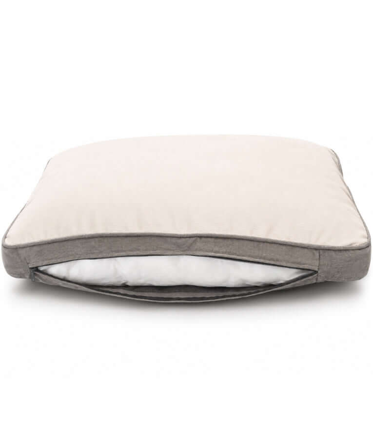 King Queen - Plush Pet Bed, Removable Washable Cover, Everyday Comfort - 90 × 65 × 20 cm