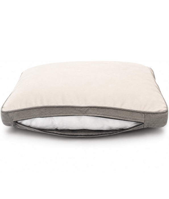 King Queen - Plush Pet Bed, Removable Washable Cover, Everyday Comfort - 90 × 65 × 20 cm