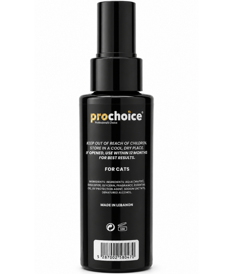 Prochoice - Anti Fleas & Ticks Spray, Herbal Repellent Formula, For Cats - 100ml