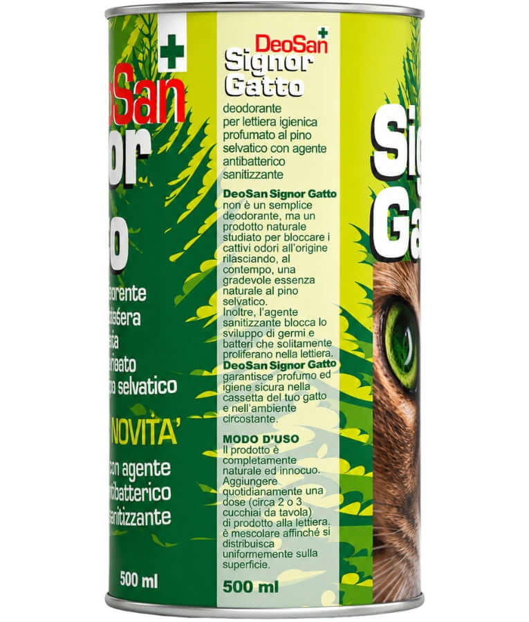Signor Gatto - Cat Litter Deodorizer, Pine Scent, Hygienic Litter Freshener - 500 ml