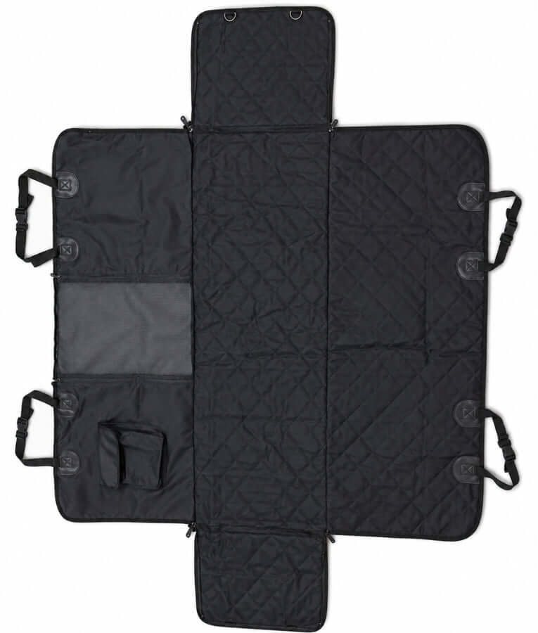 Car Seat Cover, Hammock Design With Velcro Pocket & Mesh Window, For Dogs - 200 x 130cm (Folded: 140 x 45cm)