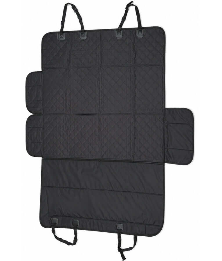 Car Seat Cover, Quilted Hammock Design With Velcro Seatbelt Openings, For Dogs - 140 x 45cm