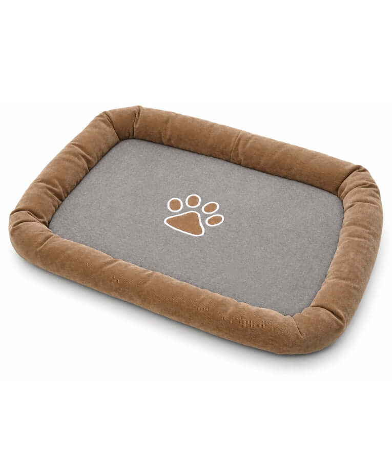 King Queen - Plush Pet Mattress, Raised Bolster Edge, Dog & Cat Bed - 60 × 45 × 6 cm