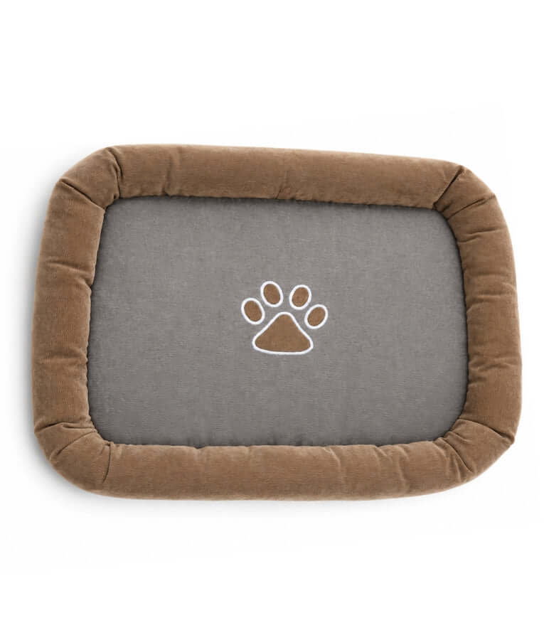 King Queen - Plush Pet Mattress, Raised Bolster Edge, Dog & Cat Bed - 60 × 45 × 6 cm