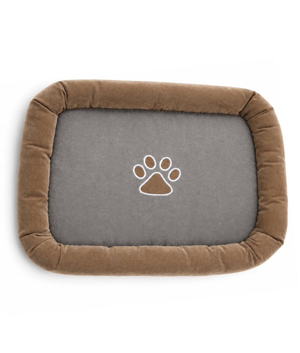 King Queen - Plush Pet Mattress, Raised Bolster Edge, Dog & Cat Bed - 60 × 45 × 6 cm