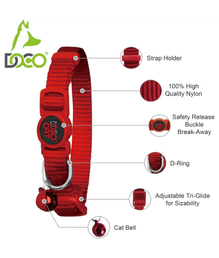 Doco - Signature Cat Collar Black