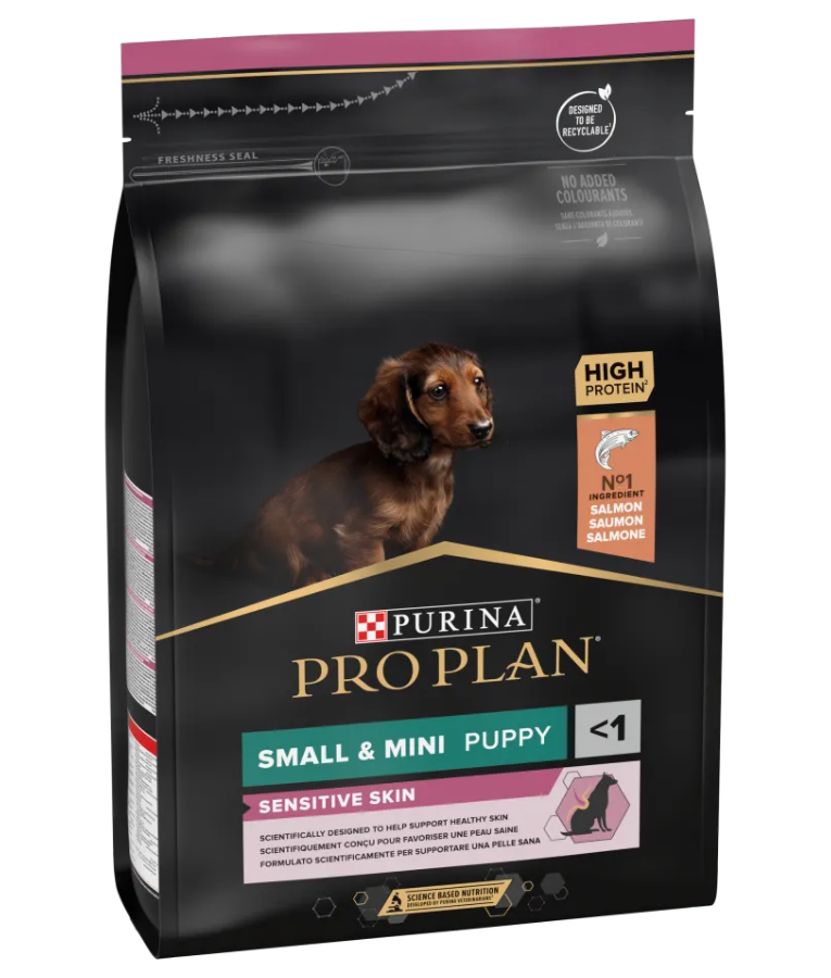 Purina - Pro Plan, Small and Mini Puppy Sensitive Skin Dry Dog food with Salmon 3 kg