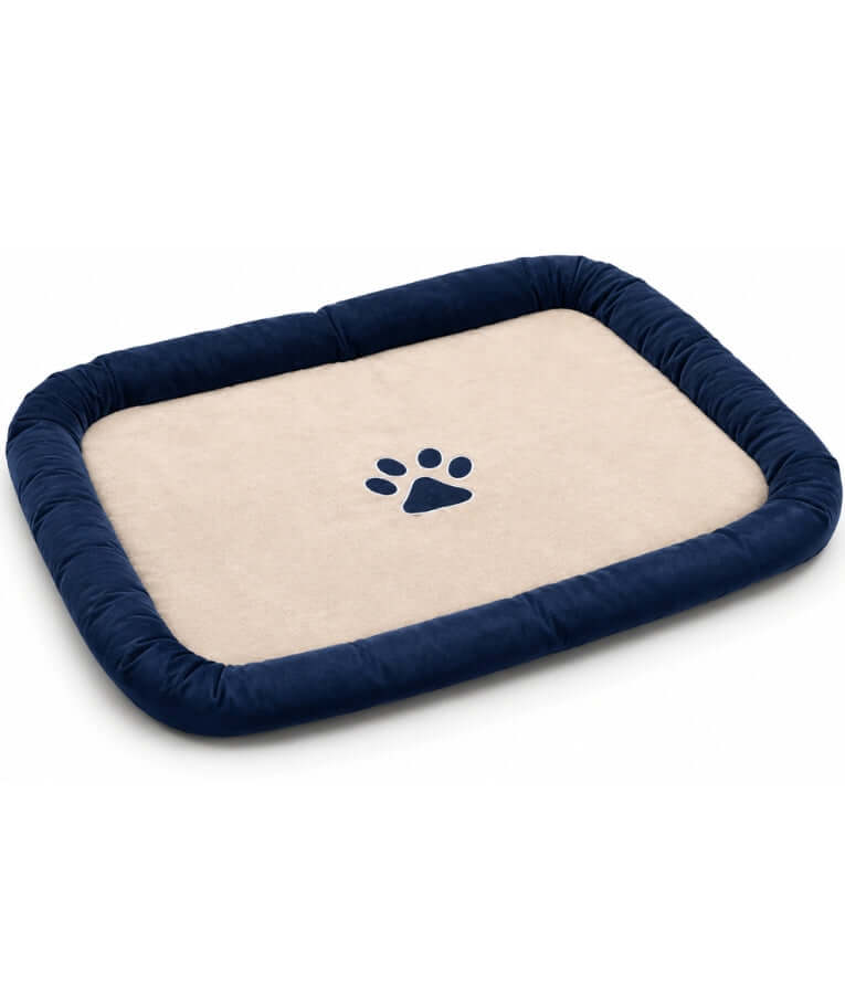 King Queen - Ribbed Pet Mattress, Removable Washable Cover, Dog & Cat Bed - S, M