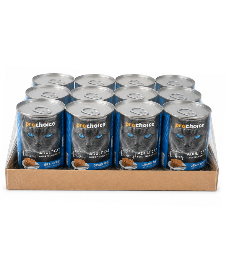 Prochoice - Adult Cat Premium Pate With Sardine & Anchovy - 400g