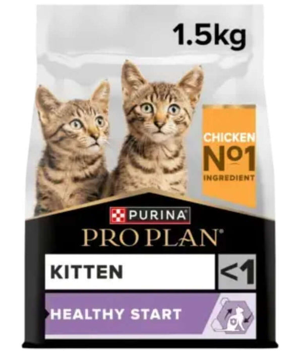 Purina - Pro Plan, Kitten Healthy Start Dry Cat Food with Chicken - 0.4kg - 1.5kg - 3kg