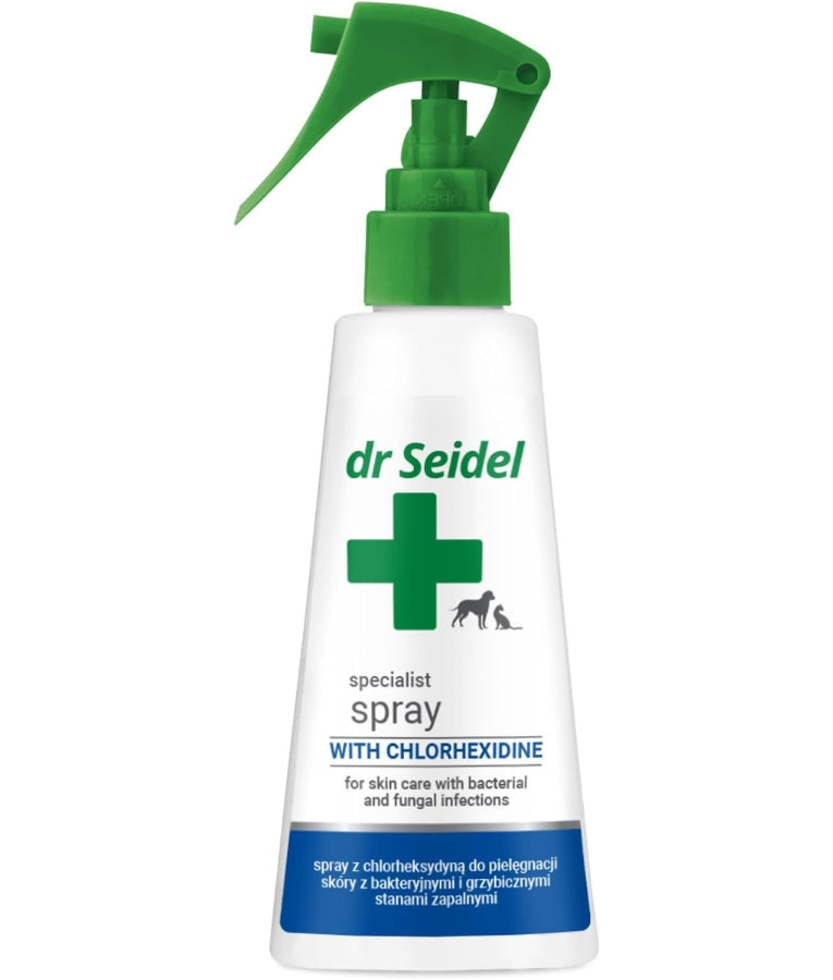 Dr. Seidel - Specialist Derma Spray With Chlorhexidine, Antibacterial & Antifungal Skin Care Spray, For Dogs & Cats - 500 ml