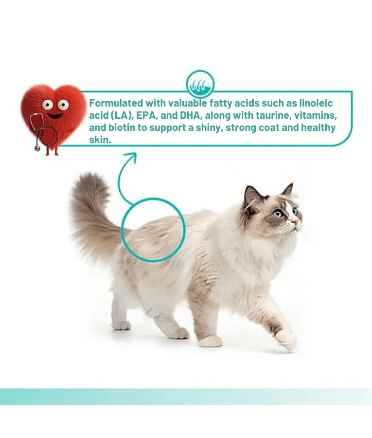 Wanpy - Tuna & Salmon Creamy Lickable Treat, Skin & Coat , Adult Cat - 70 g (5 Tubes)