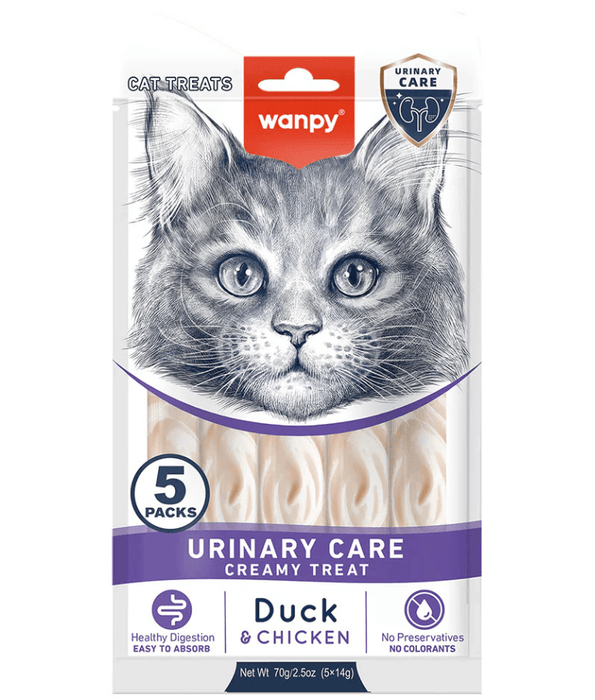 Wanpy - Urinary Care Creamy Treat, Duck & Chicken, Urinary Support, All Life Stages - 70 g
