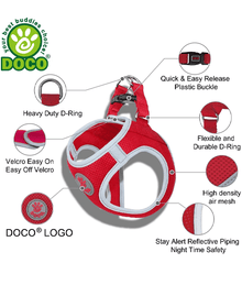 Doco Doco Athletica Quick V Mesh Reflective Harness Grey