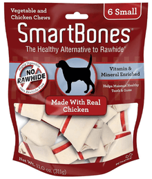 Smart Bones SmartBones Small Chicken Chew Bones Dog Treats 6 small
