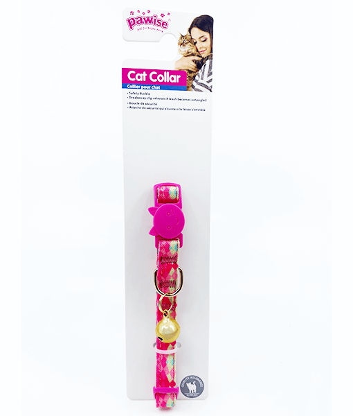 Pawise – Cat Collar Pink with Bell