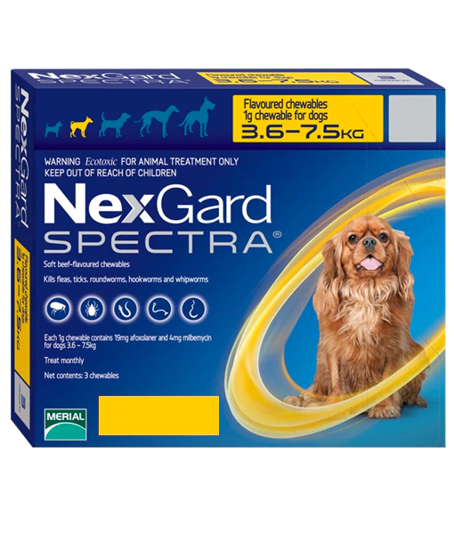 Nexgard Spectra - 3.5kg-7.5kg (PER ONE TABLET) Nexgard