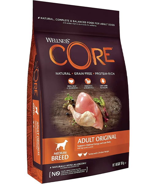 Wellness Core - Original Dog Food Adult Medium Breed 1.8kg-10kg Wellness