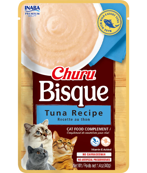 Inaba - Bisque - Tuna Recipe Cat Food Complement Food Topper 40g Inaba
