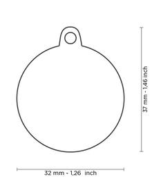 my family ID Tags- Big Circle "Let's Run!"