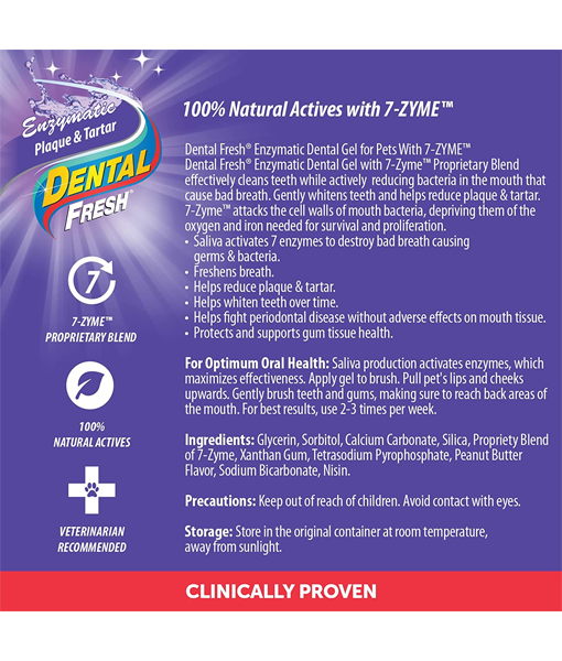 Dental Fresh Enzymatic Gel Triflex Toothbrush Kit for Dogs