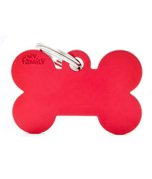 my family ID Tag - Basic Aluminum Bone
