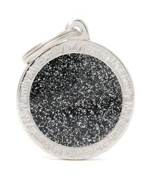 ID Tag - Black Circle