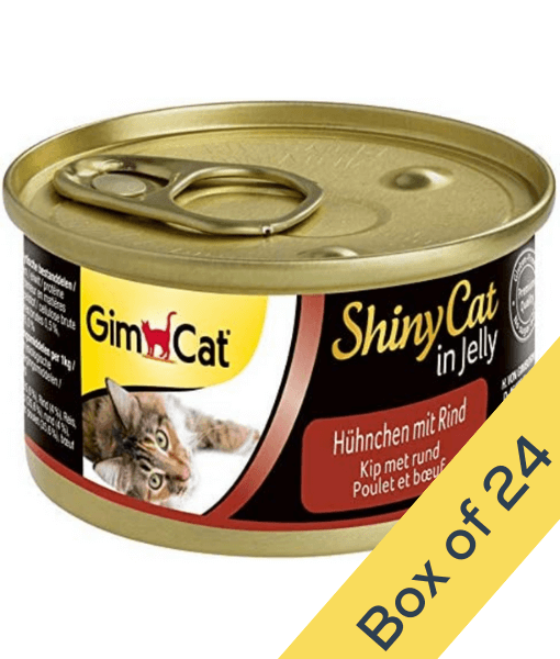 GimCat ShinyCat In Jelly Chicken With Shrimps & Malt 70g