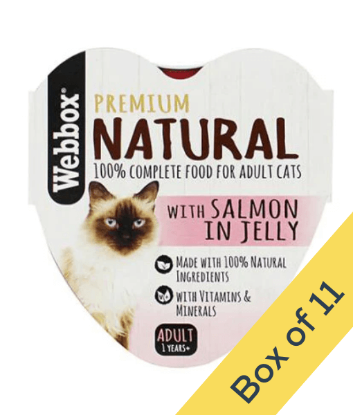 Webbox - Natural Salmon in Jelly Wet Cat Food 85g Webbox